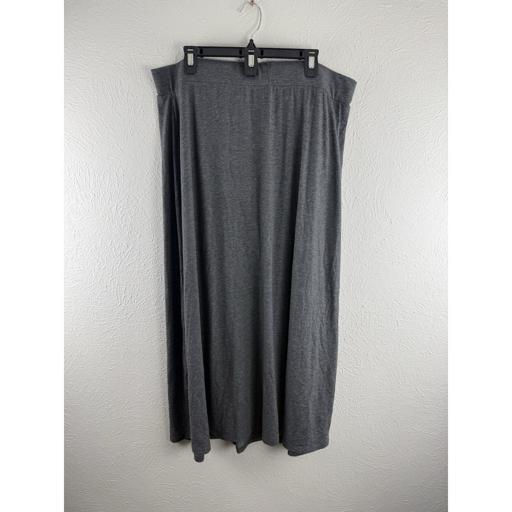 Faded Glory Maxi Skirt Stretchy Grey ‎ 2X 18W-20W